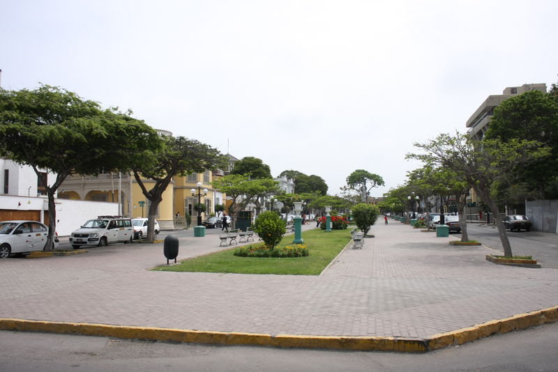 Alameda Sáenz Peña, en Barranco, es nombrada así en honor al militar argentino Roque Sáenz Peña