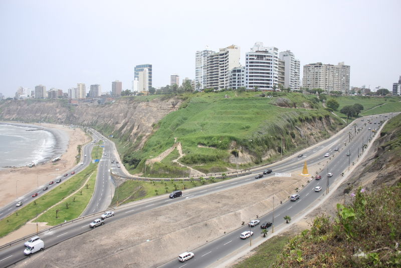 Vistas panorámicas de la Bajada Balta ubicada en el distrito de Miraflores.