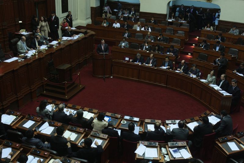 Presentación en el Congreso de la República del Primer Ministro Oscar Valdés