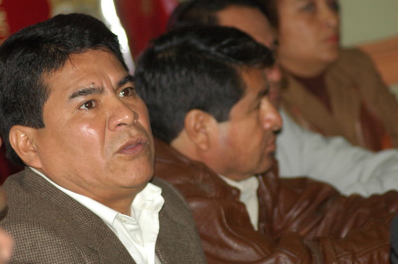 El secretario general de la Confederación General de Trabajadores del Perú (CGTP), Mario Huamán.