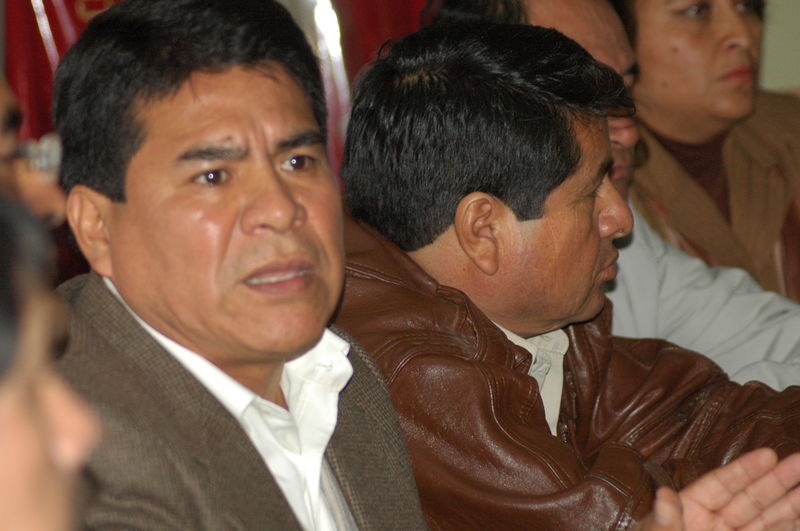 El secretario general de la Confederación General de Trabajadores del Perú (CGTP), Mario Huamán.