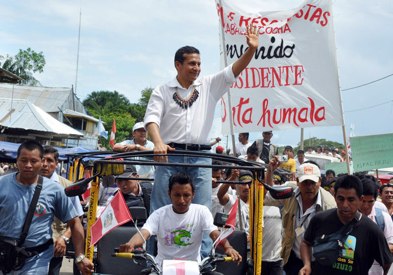 Decenas de pobladores acompañaron al presidente de la República, Ollanta Humala Tasso, en su visita de trabajo a Caballococha, en Loreto.