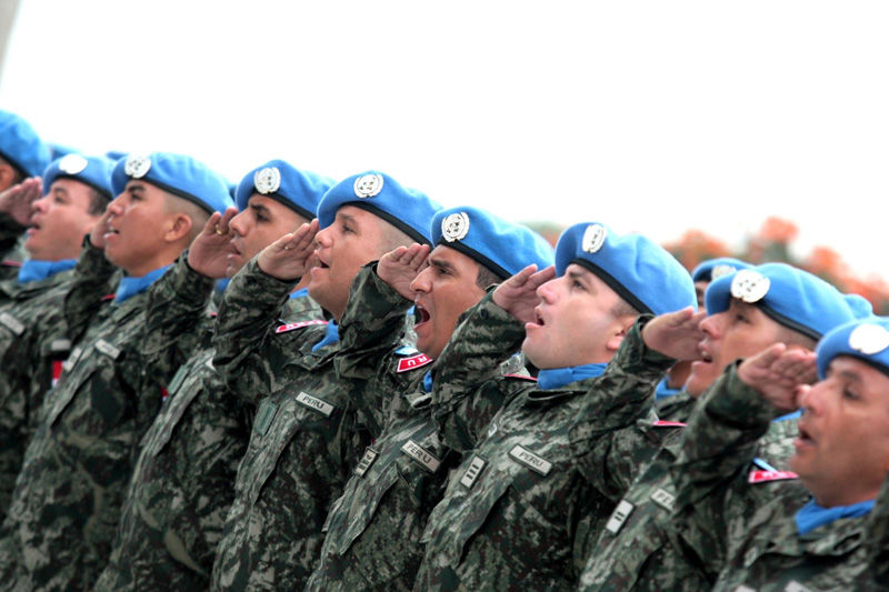 El ministro de Defensa, Luis Otárola, despidió en ceremonia oficial al contingente de Cascos Azules que cumplirá misión en Haití.