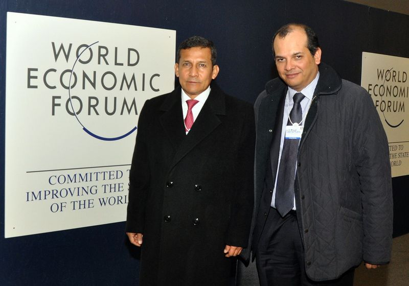 Ollanta Humala Tasso sostuvo encuentro con ejecutivos de empresas extranjeras interesadas en el Perú, en Davos, Suiza