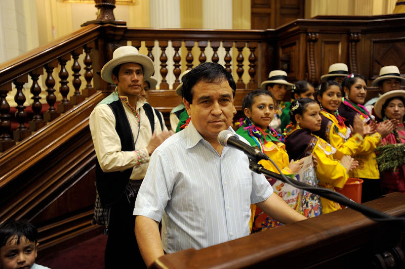 El legislador Fredy Otárola preside acto inaugural de Lanzamiento del Carnaval Huaracino.