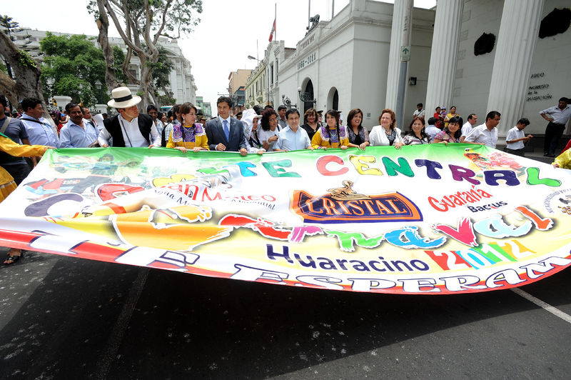 El legislador Fredy Otárola preside acto inaugural de Lanzamiento del Carnaval Huaracino.
