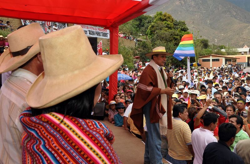 Ollanta Humala Tasso inauguró el tramo Pariacoto Yupash de la carretera Casma Yaután Huaraz.