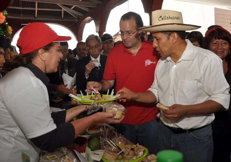 Ollanta Humala en lanzamiento de programa 'De mi tierra su producto en el distrito de Callahuanca, provincia de Huarochiri.