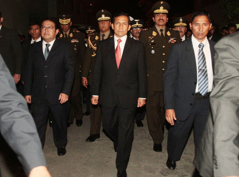 Ollanta Humala rinde homenaje póstumo al capitán del Ejército Peruano Germán Parra del Carpio, fallecido en ataque  narcoterrorista en la zona del VRAE.