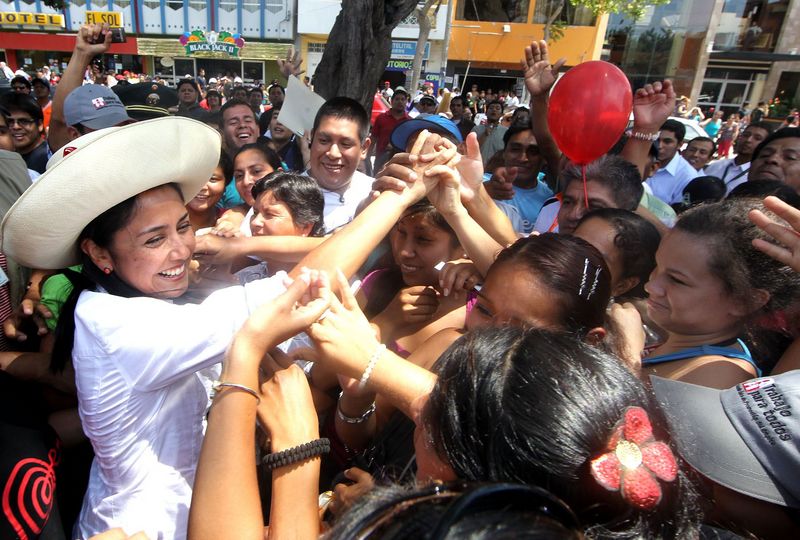 Nadine Heredia participa en la ceremonia de inauguracion de la Semana del Empleo en la primera semana descentralizada 2012, en Chiclayo.