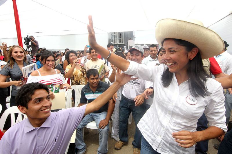 Nadine Heredia participa en la ceremonia de inauguracion de la Semana del Empleo en la primera semana descentralizada 2012, en Chiclayo.