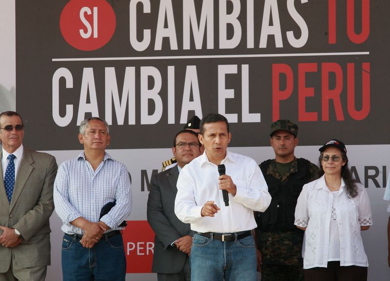 Ollanta Humala asistió al lanzamiento del Programa 'Beca 18' para egresados del Servicio Militar Voluntario en Senati.