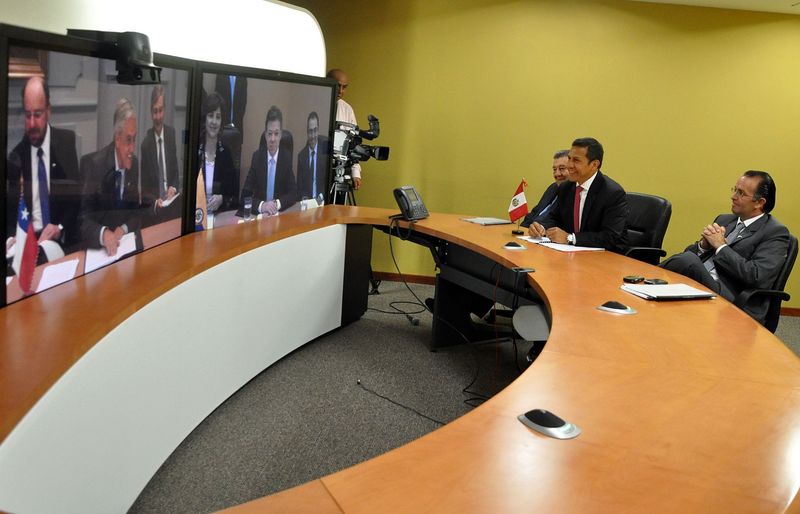 Ollanta Humala y sus homólogos de Colombia, Chile y México participan en la III Cumbre de países miembros de la Alianza del Pacífico, que se desarrolla en forma virtual.