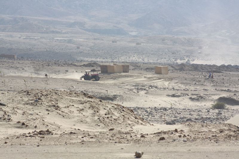 Invasión en el sector arqueológico de la quebrada Santo Domingo, en Trujillo.