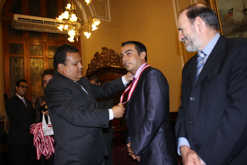 Ceremonia de presentación del Premio Internacional a la Excelencia 2012 ceremonia organizada por la Confederación Nacional de Comerciantes - CONACO