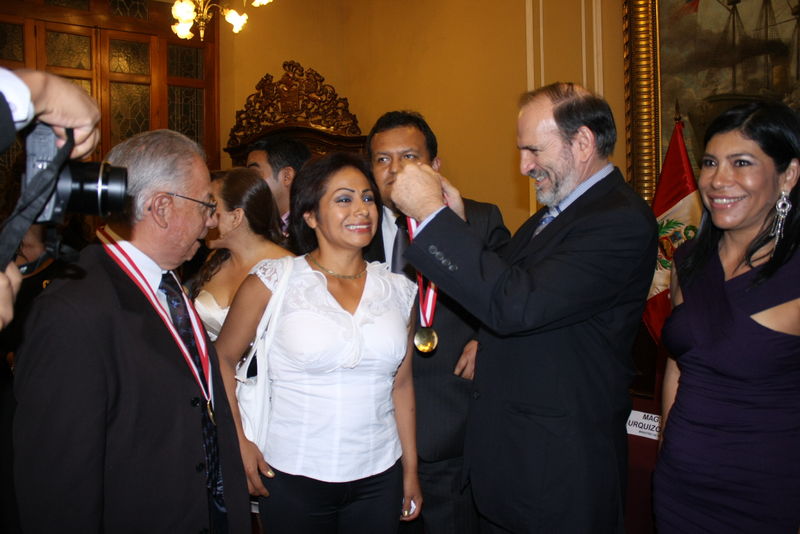 Ceremonia de presentación del Premio Internacional a la Excelencia 2012 ceremonia organizada por la Confederación Nacional de Comerciantes - CONACO
