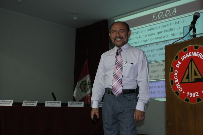 El Colegio de Ingenieros organiza seminaro COMO CREAR Y ORGANIZAR UN NEGOCIO EXITOSO a cargo del reconocido ingeniero Luis G. Lazo Bedoya
