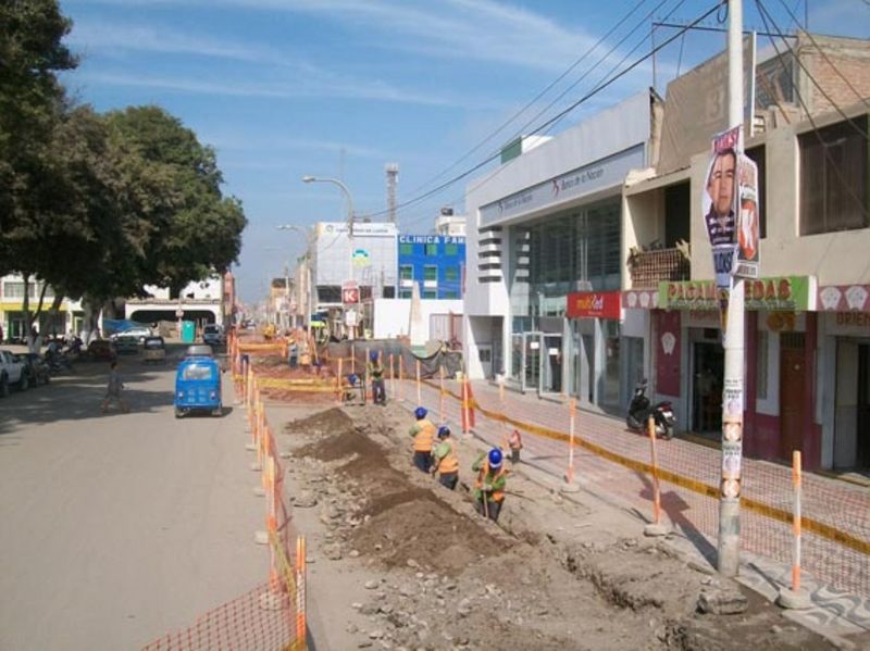 Viviendas construidas por el fondo Mi Vivienda Techo Propio en el distrito Túpac Amaru de la provincia de Pisco