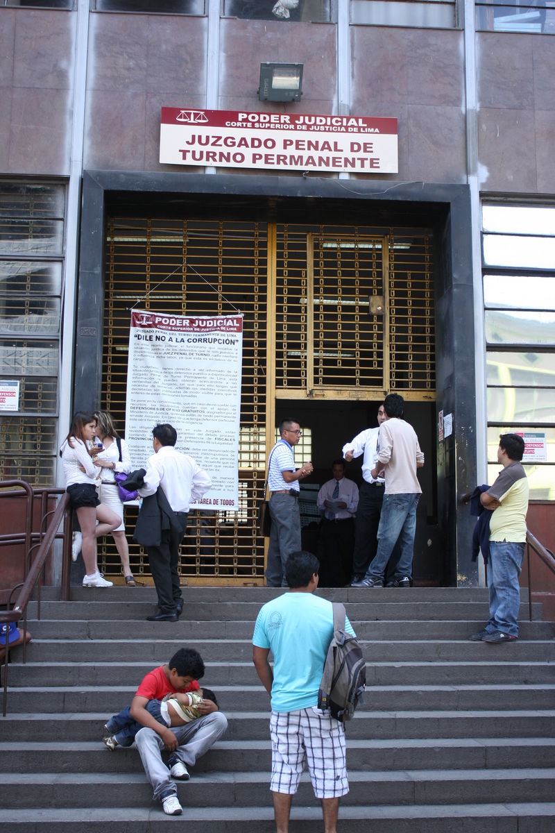 Imágenes del Juzgado Penal de Turno Permanente de la Corte Superior de Justicia