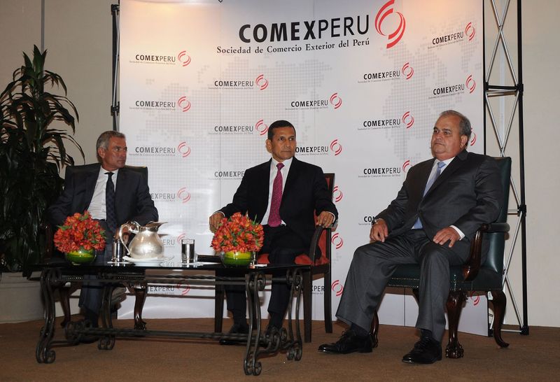 Ollanta Humala, participa del nuevo Consejo Directivo 2012 - 2014 de la Sociedad de Comercio Exterior del Perú