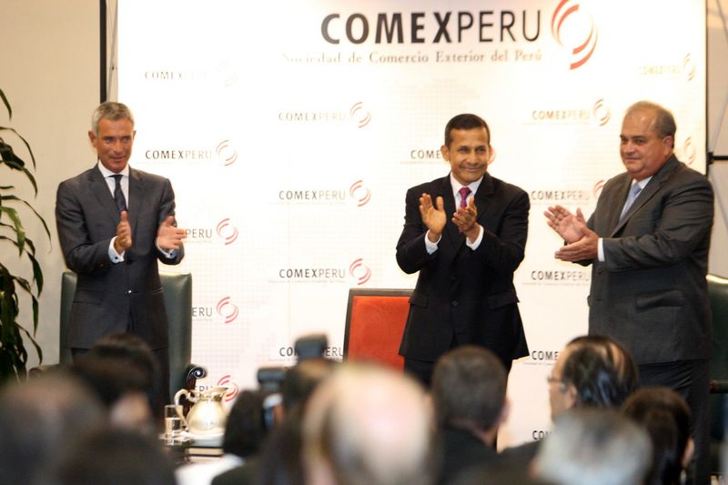 Ollanta Humala, participa del nuevo Consejo Directivo 2012 - 2014 de la Sociedad de Comercio Exterior del Perú
