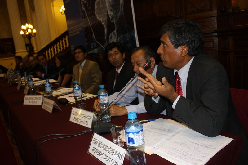 Conversatorio sobre Innovación para el futuro se efectuó en la sala Raúl Porras Barrenechea  organizada por el congresista Mesías Guevara Amasifuén