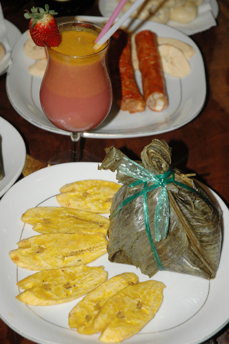 Disfrute del entorno degustando platos de la gastronomía típica de la zona más volcánica de la Selva