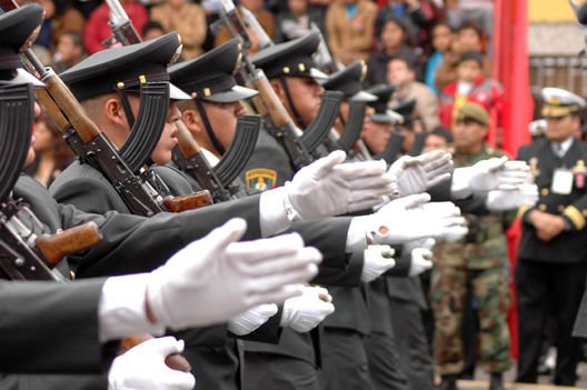 Desfile Militar se llevo acado en el Campo de Marte