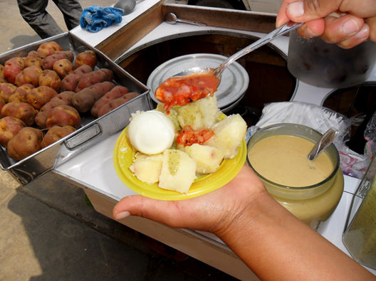 Las sabrosas Papas con Ají