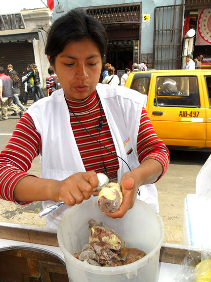 Las sabrosas Papas con Ají