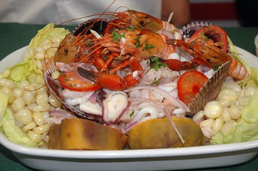 Platos de pescados y mariscos