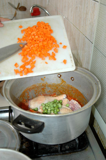 El paso a paso del Estofado de Pollo