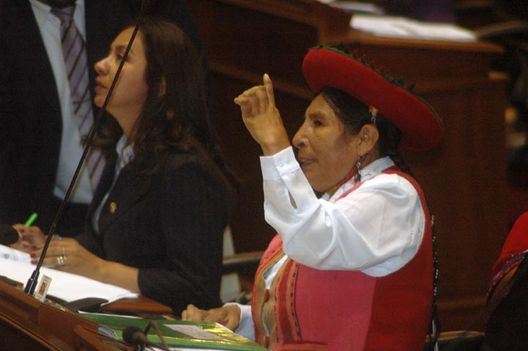 Congresista en el pleno del congreso