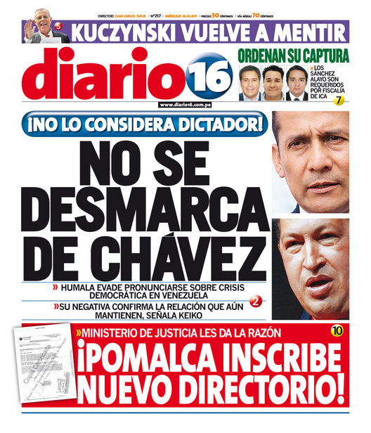 Portada de los diarios de Lima, 30 de Marzo de 2011