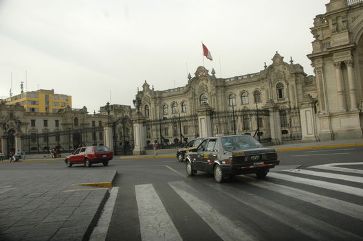 Fachada del frontis de Palacio de Gobierno
