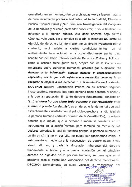 Blogger peruano José Alejandro Godoy es condenado a 3 años de prisión: Texto de la condena