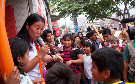 Keiko en Villa el Salvador
