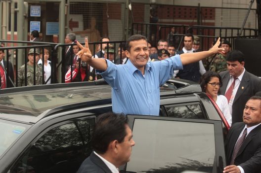 Ollanta Humala en las elecciones de segunda vuelta
