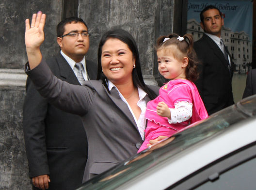 Keiko Fujimori en el hotel Bolívar