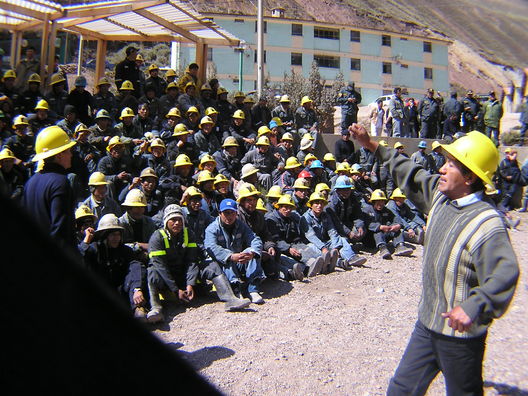Protestas de trabajadores mineros en Puno
