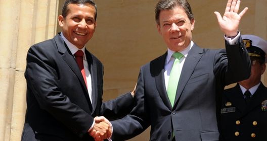Ollanta Humala, y su esposa, Nadine Heredia