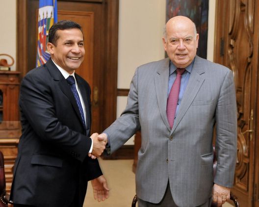 Ollanta Humala, sostuvo una reunión con el secretario general de la OEA, José Miguel Insulza.