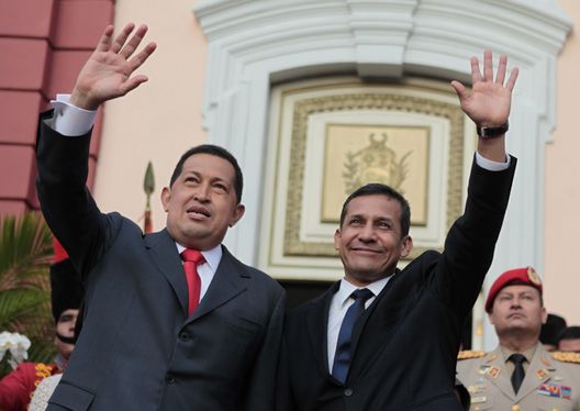 Ollanta Humala y Hugo Chávez