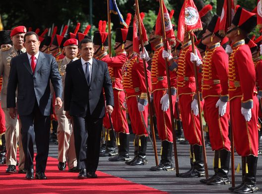 Ollanta Humala y Hugo Chávez