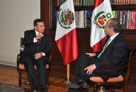 Presidente de Mexico, Felipe Calderón y Ollanta Humala