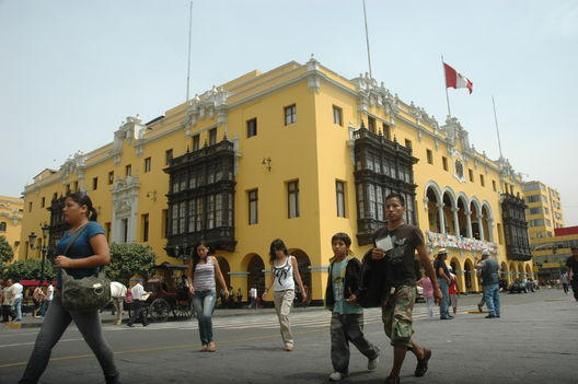 Fachada de la Municipalidad de Lima