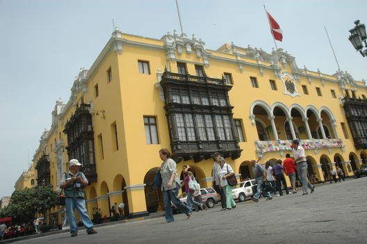 Fachada de la Municipalidad de Lima