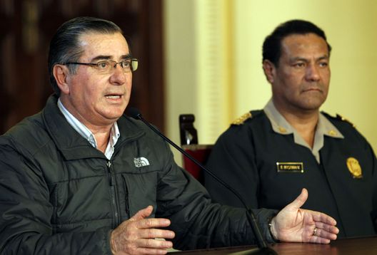 Ministro del Interior Oscar Valdés en Palacio de Gobierno