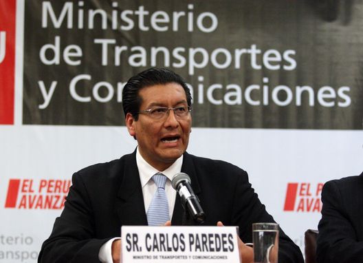 Ministro de Transportes y Comunicaciones (MTC), Carlos Paredes Rodríguez