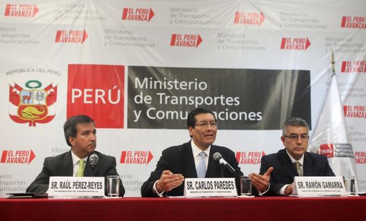 Ministro de Transportes y Comunicaciones (MTC), Carlos Paredes Rodríguez